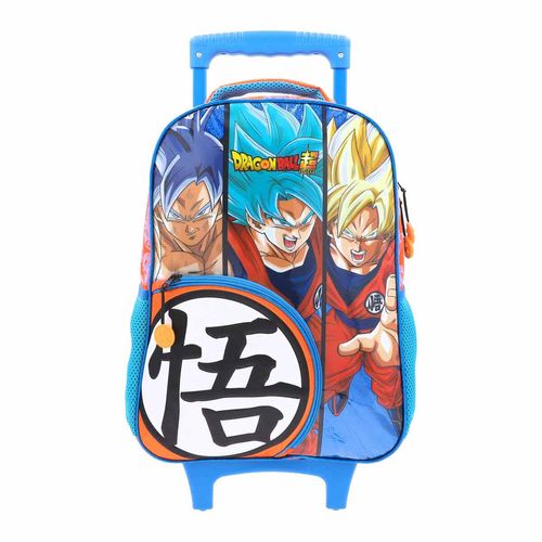 Mochila De Ruedas Para Niño Dragon Ball Azul DBS105-BP135T