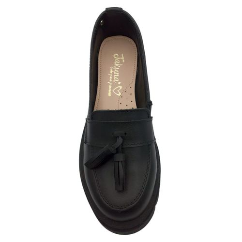 Zapato Escolar Para Niña Jakuna Negro 242060