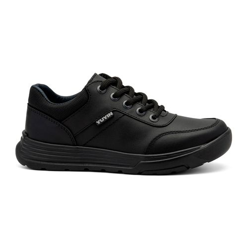 Zapato escolar para niño Yuyin negro 24290