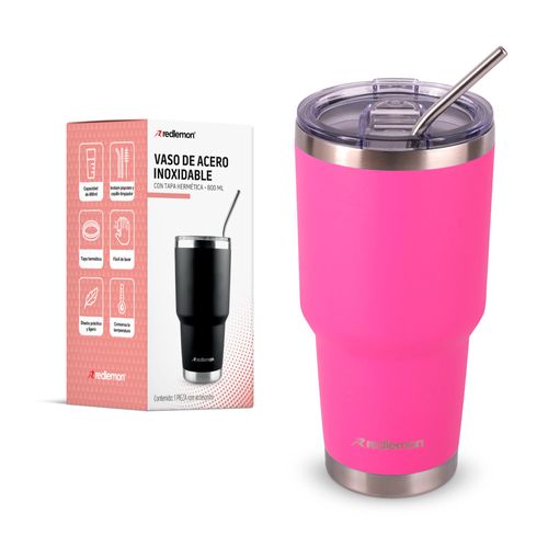 Termo Redlemon Acero Inoxidable 800 ml 80079 Rosa