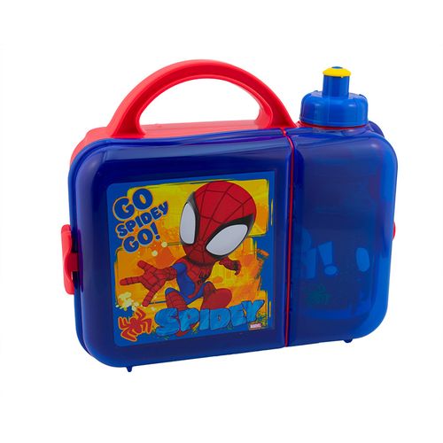 Lonchera Con Botella Spidey Regalos Siglo XXI Azul 1669-1186