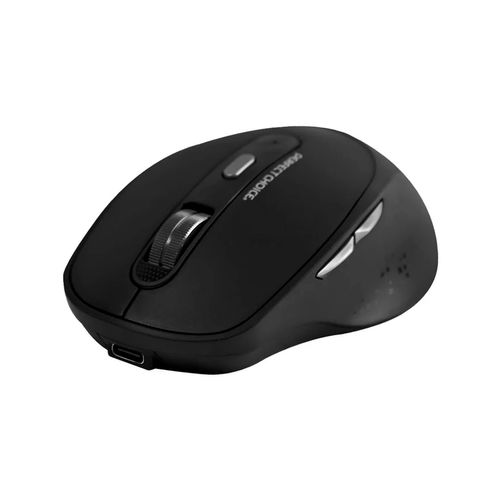 Mouse inalámbrico recargable Perfect Choice negro pc-045144