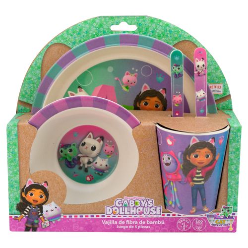 Juego de 5 piezas de fibra de bambu gaby doll house Regalos Siglo XXI multicolor 1725-684