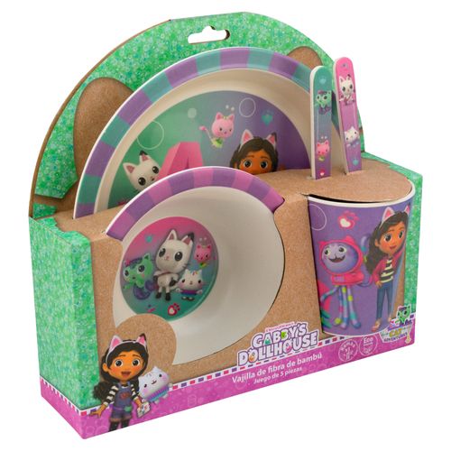 Juego de 5 piezas de fibra de bambu gaby doll house Regalos Siglo XXI multicolor 1725-684