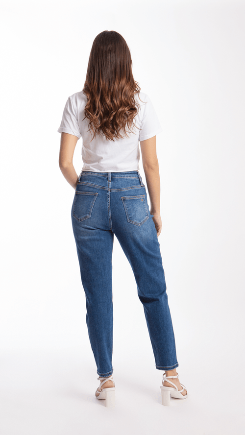 Pantalón de Dama Balam Mom  Azul BL6596