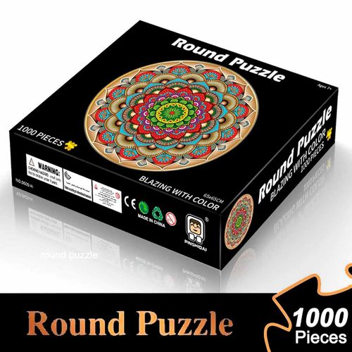 Rompecabezas circular de flor Diako multicolor bu-6669