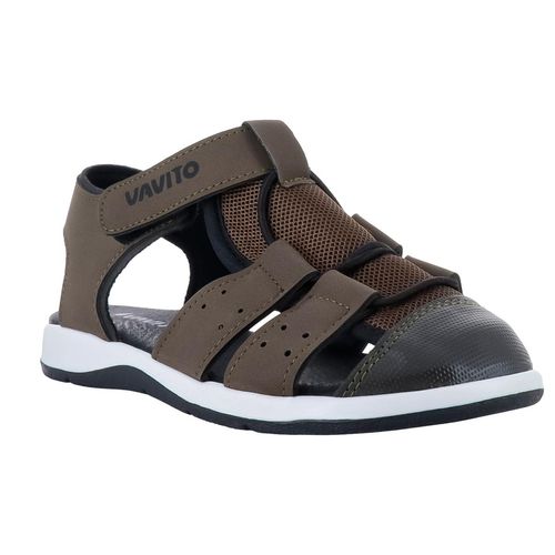 Sandalia con talón para niño Vavito negro va480519st