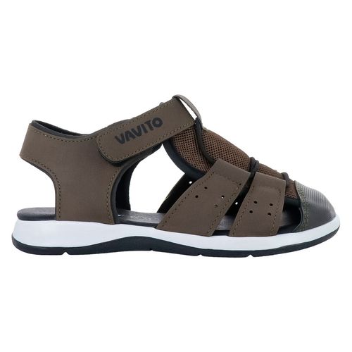 Sandalia con talón para niño Vavito negro va480519st