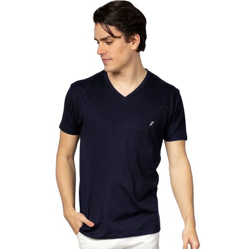 Playera Casual Para Caballero Tucane Marino AIR.V.NECK