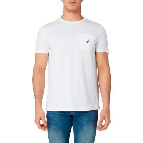 Playera Casual Para Caballero Nautica Blanco V41050-1BW