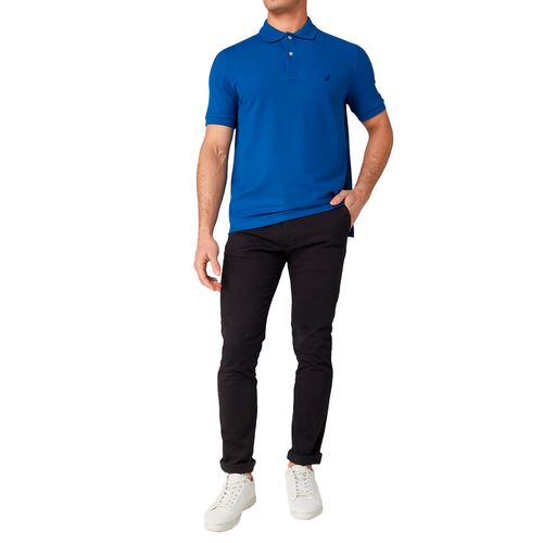 Playera Casual Polo Para Caballero Nautica Azul K81000-4MM