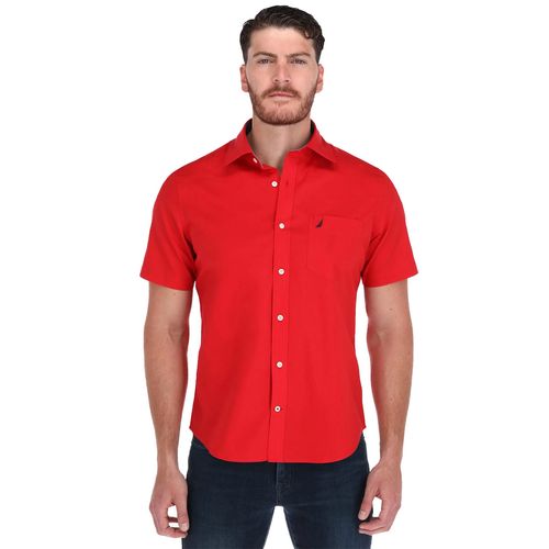 Camisa Casual Para Caballero Nautica Rojo W1302MX