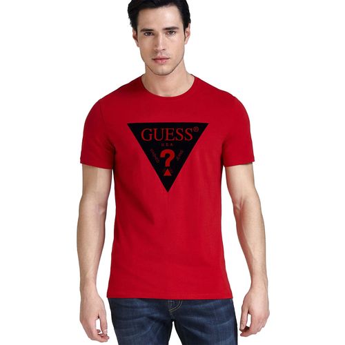 Playera Casual Para Caballero Guess Rojo M94I46J1300-TLR