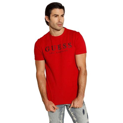 Playera Casual Para Caballero Guess Rojo M93I55J1300-TLR