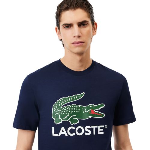 Playera Casual Para Caballero Lacoste Azul TH1285