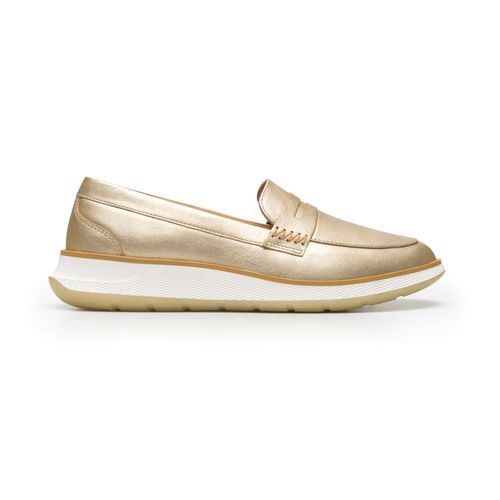 Zapato Casual Para Dama Flexi Dorado 119303