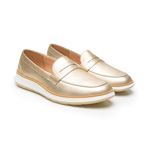 Zapato Casual Para Dama Flexi Dorado 119303