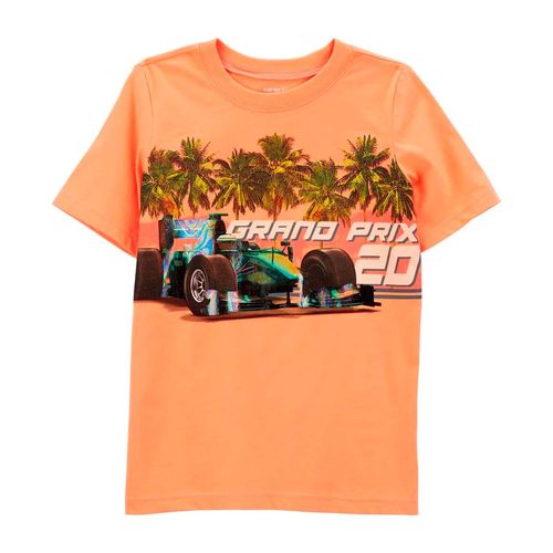 Playera Casual Para Niño Carters Naranja 3R028110