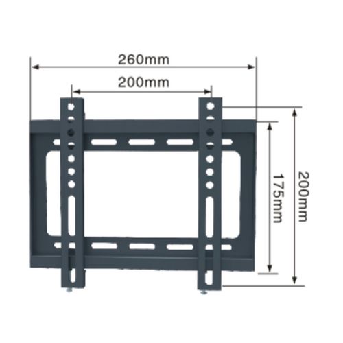 Soporte Para TV 19-40P Kiunit Negro KNT-1940-30K