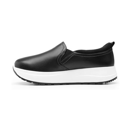 Tenis Casual Slip On Para Dama Flexi Negro 117207