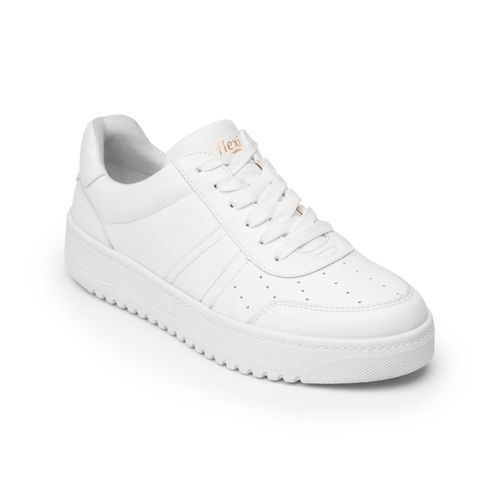 Tenis Casual Para Dama Flexi Blanco 103504