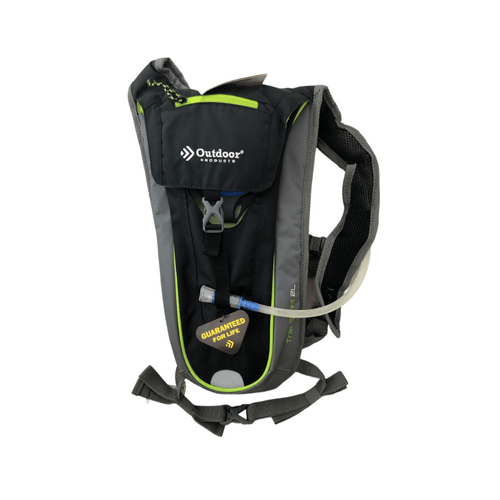 Mochila de hidratación deportiva outdoor con bolsa de agua negro mod.4315op