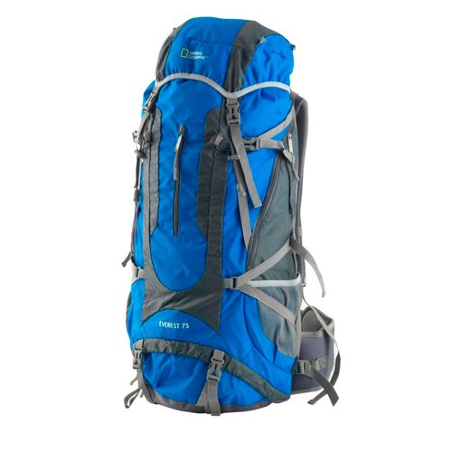 Mochila de viaje National geographic senderismo repelente al agua 75 lts azul mod.mng275