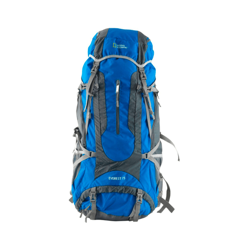 Mochila de Viaje National Geographic Senderismo Repelente al Agua 75L Azul Mod.MNG275