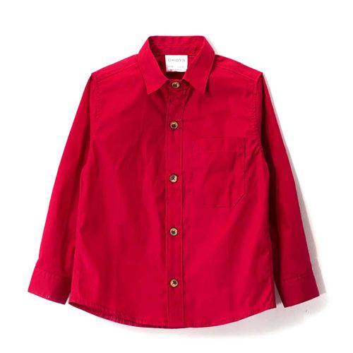 Camisa Casual Para Niño Choys Rojo 10271