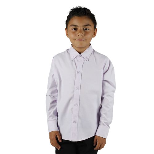 Camisa Casual Para Niño Lyon Lila 223266