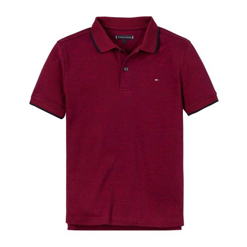 Playera Tipo Polo Para Niño Tommy Hilfiger Vino KB0KB08903