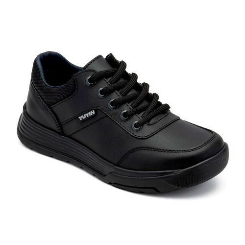 Zapato escolar para niño Yuyin negro 24290