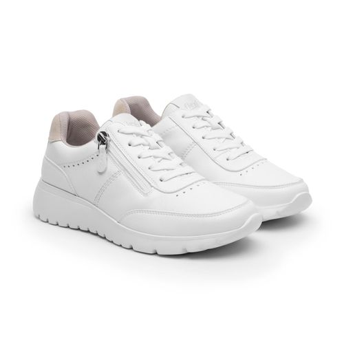 Tenis Casual Para Dama Flexi Blanco 129701