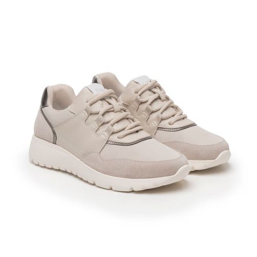 Tenis Casual Para Dama Flexi Beige 129702