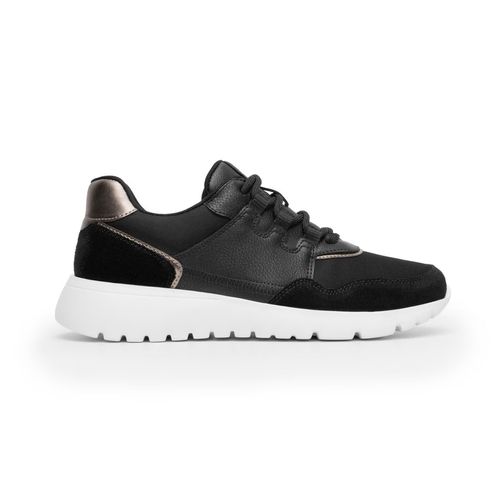 Tenis Casual Para Dama Flexi Negro 129702