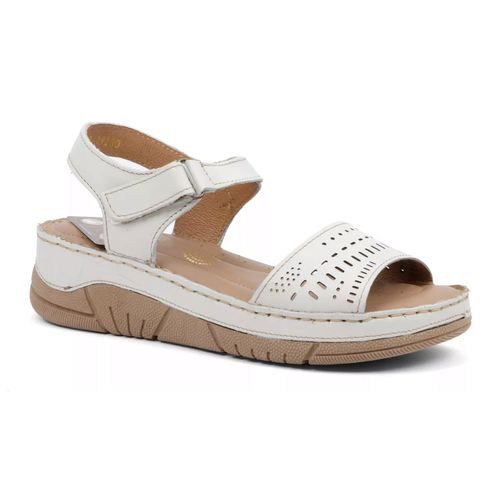 Sandalia casual Lobo Solo blanco para dama 1648