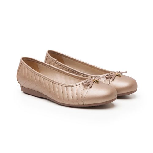 Balerina Casual Para Dama Flexi Dorado 116310