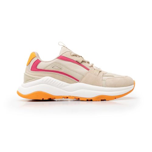 Tenis Casual Para Dama Flexi Beige 124903