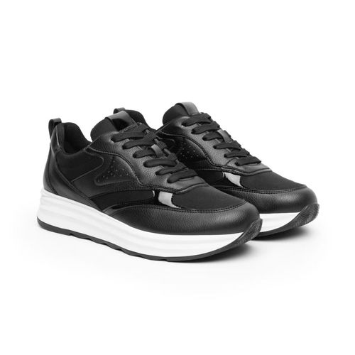 Tenis Casual Para Dama Flexi Negro 127102