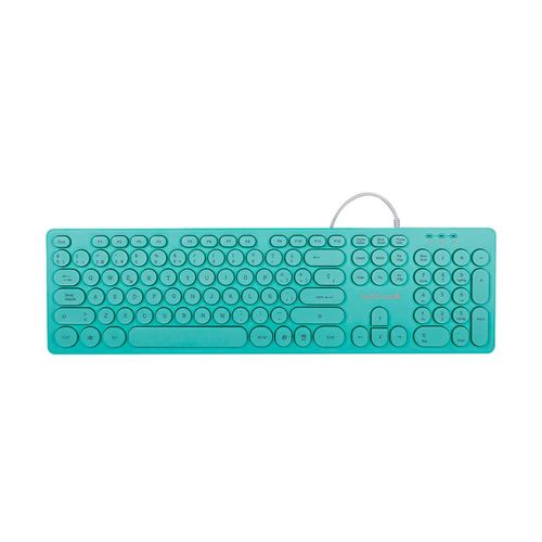 Teclado alámbrico Techzone menta tzactca02