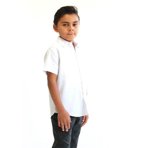 Camisa Casual Para Niño Lyon Blanco 221330