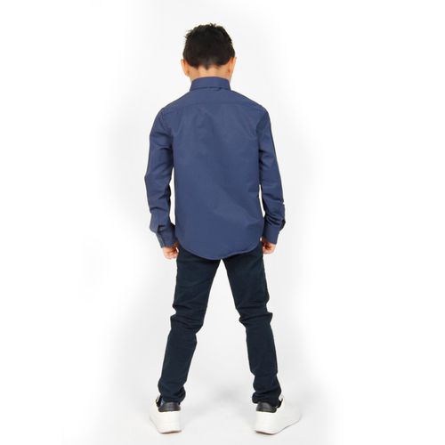 Camisa Casual Para Niño Lyon Marino 223266