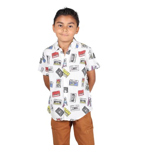 Camisa Casual Para Niño Lyon Rojo 221366