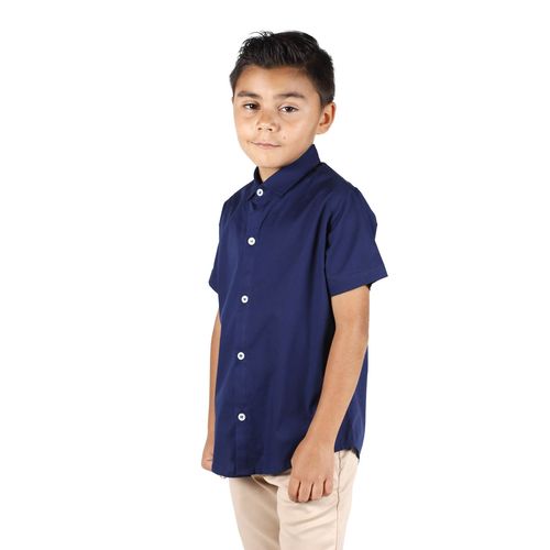 Camisa Casual Para Niño Lyon Marino 221364