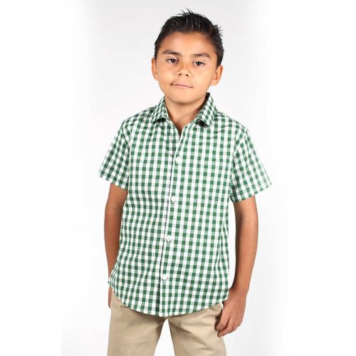 Camisa Casual Para Niño Lyon Verde 221365