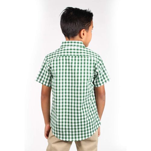 Camisa Casual Para Niño Lyon Verde 221365