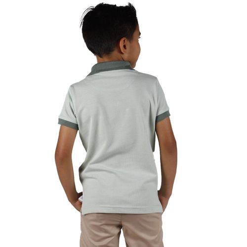 Playera Tipo Polo Para Niño Lyon Menta 324236