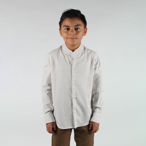 Camisa Casual Para Niño Lyon Beige 224095