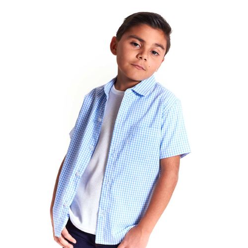 Camisa Casual Para Niño Lyon Azul 221367