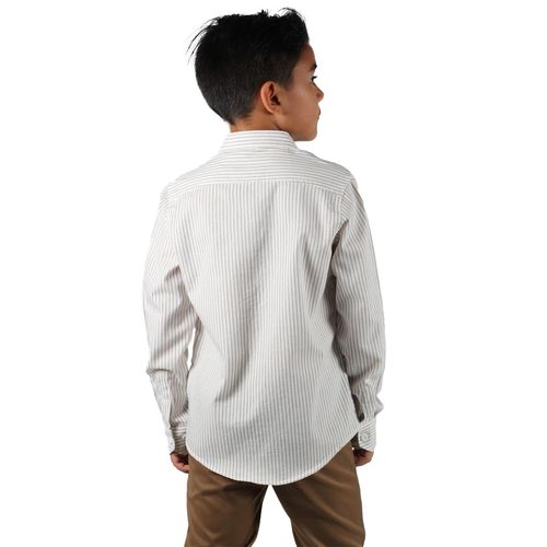 Camisa Casual Para Niño Lyon Beige 224095